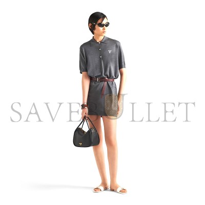 PRADA DARLING LEATHER HANDBAG 1BA451 (25*18*10.5cm)